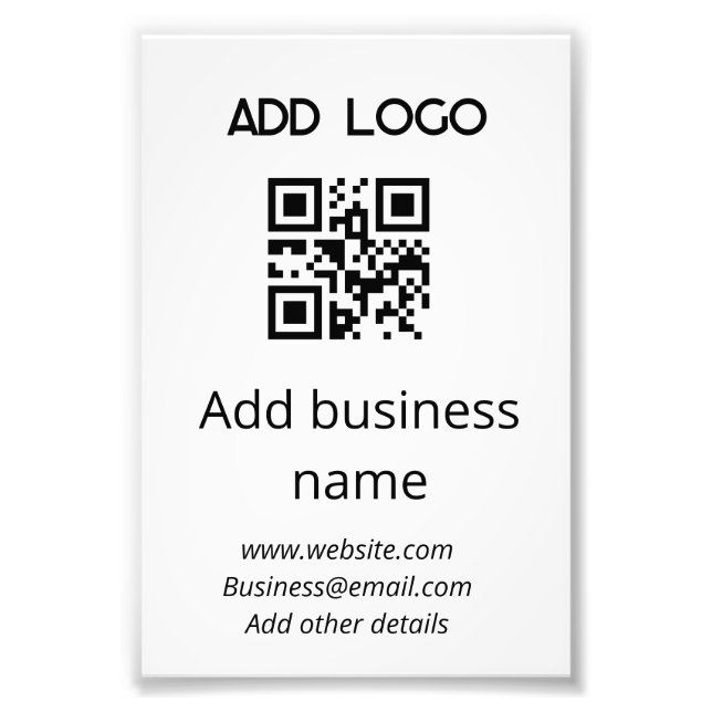 Foto simple personalizado mínimo añadir su dirección de (Frente)