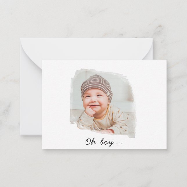 Foto simple - presencia de cumpleaños - tarjeta de (Anverso)