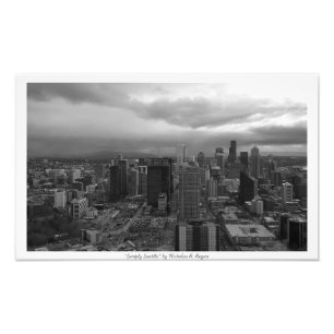 Foto "Simplemente Seattle" blanco y negro