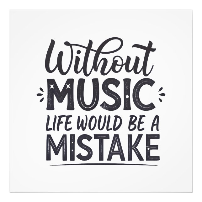 Foto Sin música la vida sería un error (Frente)