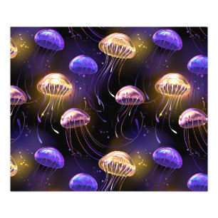Foto Sin soldadura con medusas brillantes