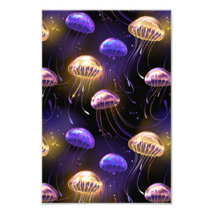 Foto Sin soldadura con medusas brillantes