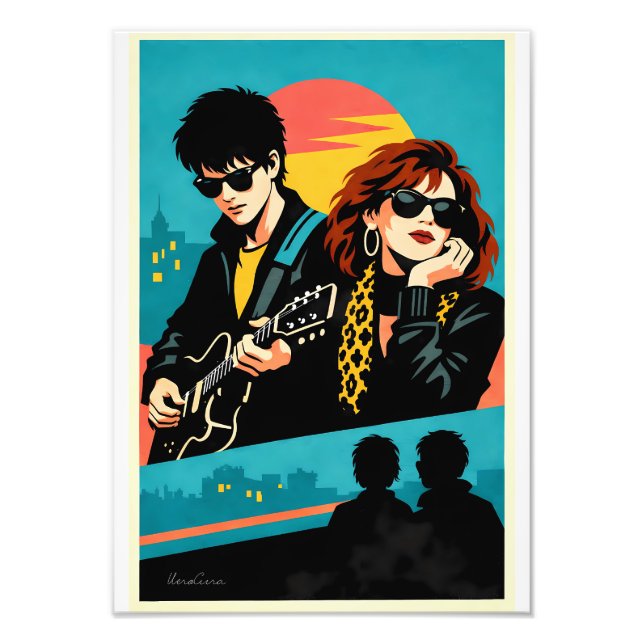 Foto Sing Street Inspired Retro Movie Poster (Frente)