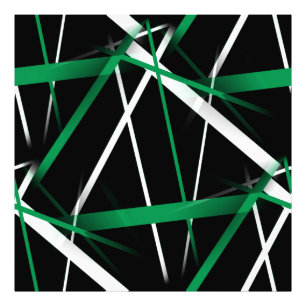 Foto Sinopsis de líneas verdes y blancas en negro