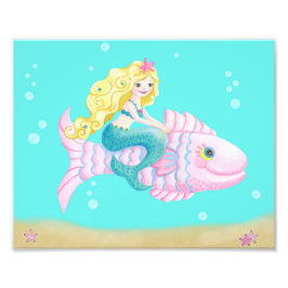 Foto Sirena cutánea en un pez rosa