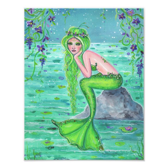 Foto Sirena linda sirena verde por Renee Lavoie (Frente)