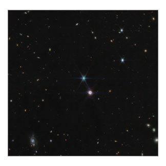 Foto Sistema de Anillo Neptuno cientos de galaxias Webb
