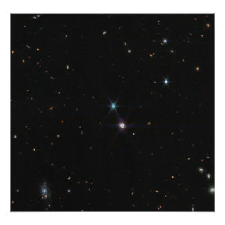 Foto Sistema de Anillo Neptuno cientos de galaxias Webb
