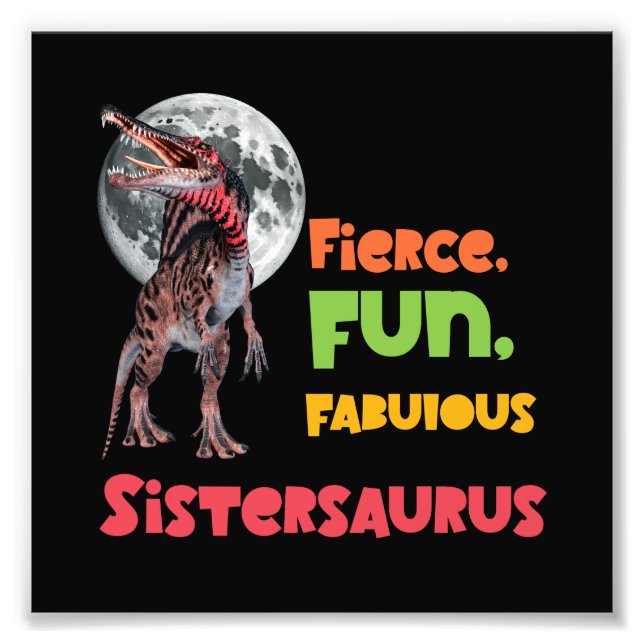 Foto Sistersaurus Squad de Dinos Hermanas Diseño Corres (Frente)