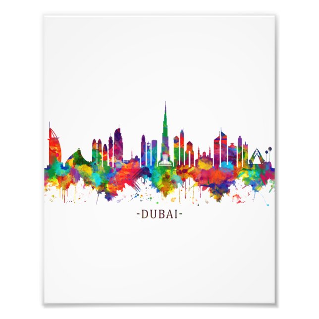 Foto Skyline de los Emiratos Árabes Unidos de Dubai (Frente)