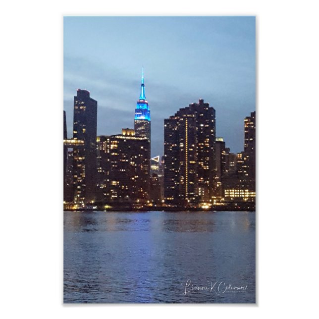 FOTO SKYLINE DE NUEVA YORK EN AZUL (Frente)