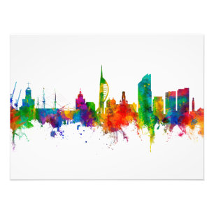 Foto Skyline de Portsmouth England
