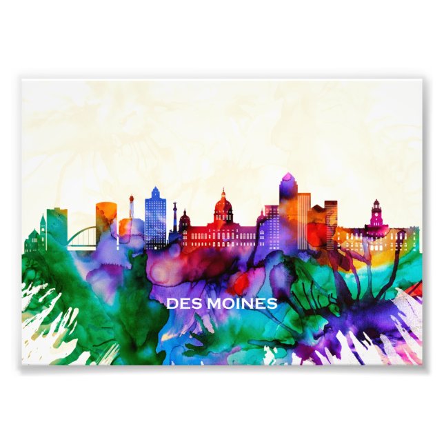 Foto Skyline Des Moines (Frente)