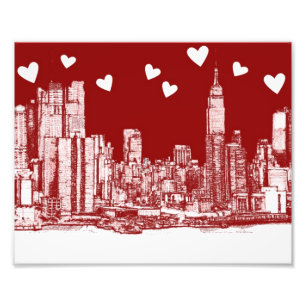 Foto skyline valentine NYC