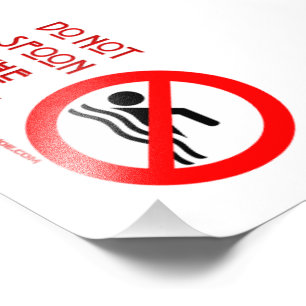 Foto SlipperyJoe's Do Not Spoon Bacon red Advertencia m