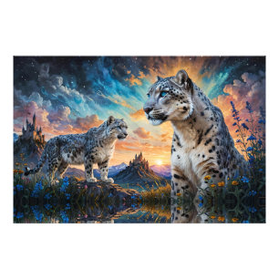 Foto Snow Leopard Castle Sunrise reflector
