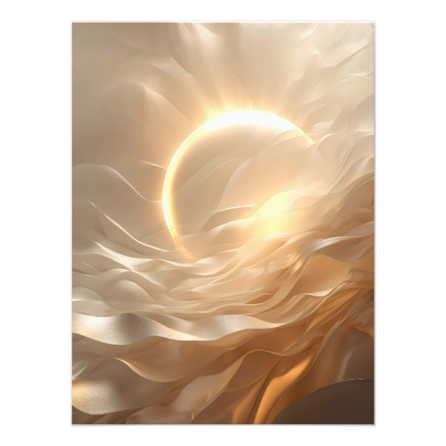 Foto Solar Presence – Luminous Golden Sun Poster (Frente)
