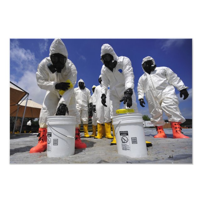 Foto Soldados estadounidenses del 457° Batallón Químico (Frente)