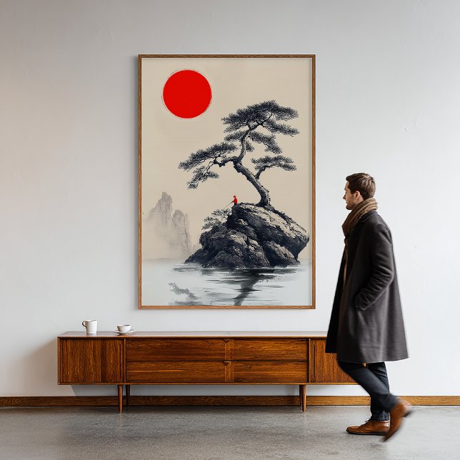 Foto Soledad silenciosa - Arte paisajístico de tinta -  (Subido por el creador)