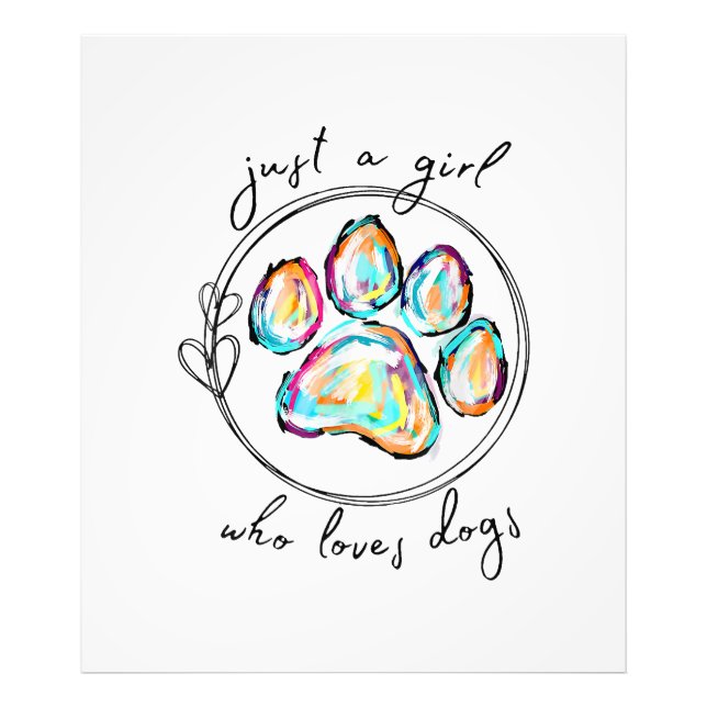 Foto Sólo un chica que ama a los perros (Frente)