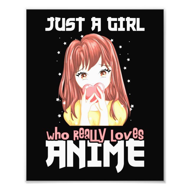 Foto Sólo Un Chica Que De Verdad Ama A Anime (Frente)