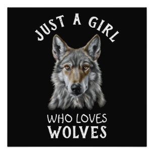 Foto Solo una chica que ama a los lobos