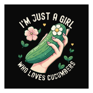 Foto Solo Una Chica Que Ama Los Pepinos - Vegetariana D