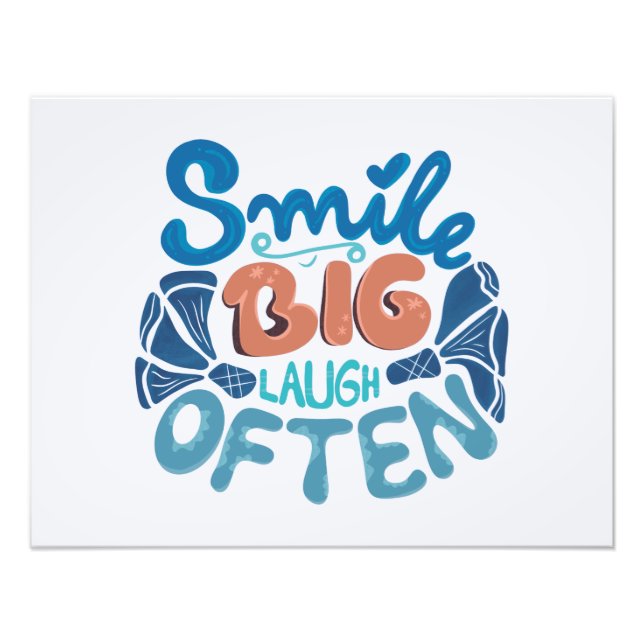 Foto Sonrisa grandiosa a menudo: Mensaje conmovedor (Frente)