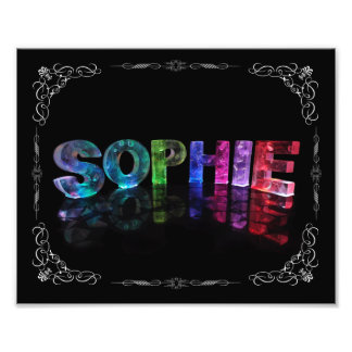 Foto Sophie - El nombre de Sophie en las luces 3D (Foto