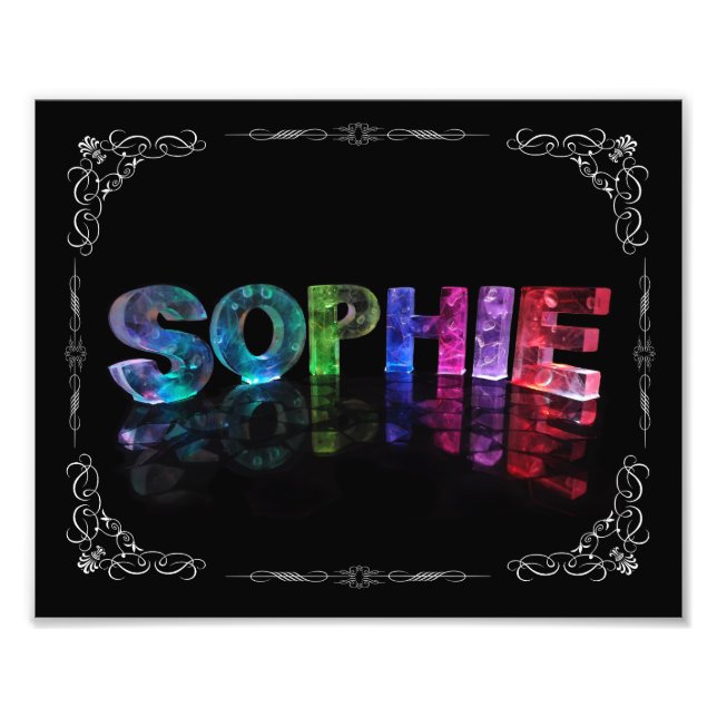 Foto Sophie - El nombre de Sophie en las luces 3D (Foto (Frente)