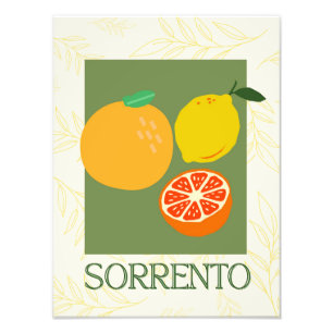 Foto Sorrento Italia Citrus Kitchen Print   Retro