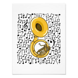 Foto Sousaphone Musical Notes Brass Músico