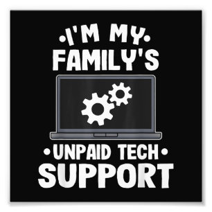 Foto Soy la computadora divertida de apoyo técnico no r