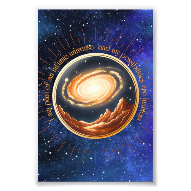 Foto Soy parte de un universo infinito (Frente)