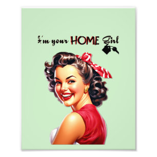 Foto Soy tu Chica de casa arte Chica retro inmobiliario