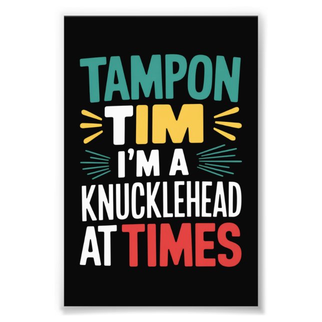 Foto Soy un imbécil en el debate Tim Walz 2024 (Frente)