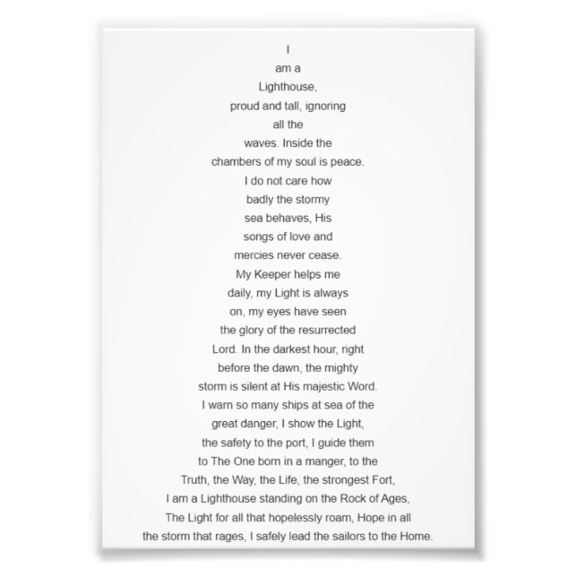 Foto Soy un poema de Faro de Marius Alexandru (Frente)