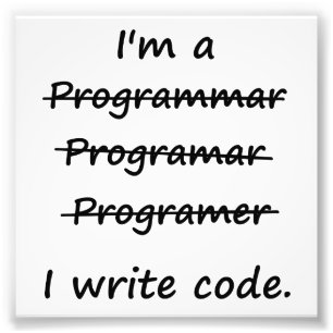 Foto Soy un programador escribo código mal ortográfico