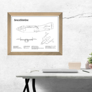 Foto SpaceShipOne - Planes de dibujo del plano aéreo BD