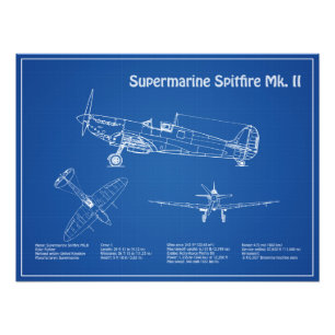 Foto Spitfire supermarino - Avión Blueprint AD