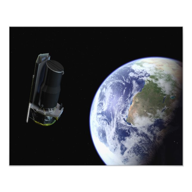 Foto Spitzer saliendo de la Tierra poco después del lan (Frente)