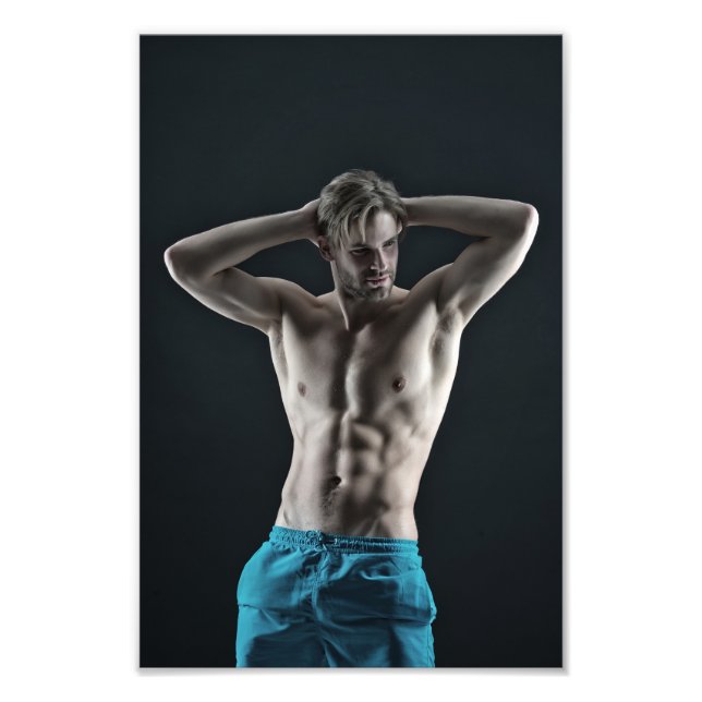 Foto Sr. Blue Shorts Hot Guy Poster (Frente)