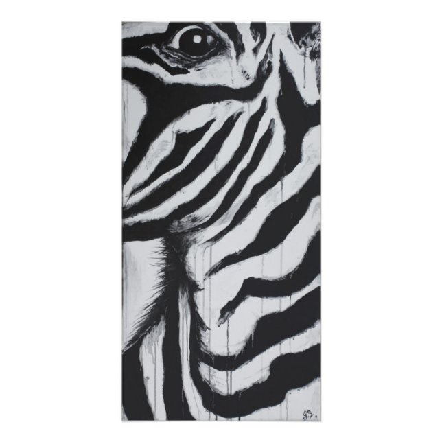 Foto Sr. Zebra Wildlife African Plains Arte Original (Frente)