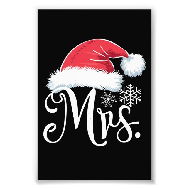 Foto Sra. Claus Parejas Navidades Pajamas Santa (Frente)