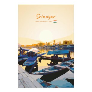 Foto Srinagar, India - Barcas Shikara en el lago Dal