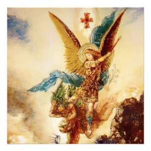 Foto "St Micheal Vanquishing Satan" por Gustave Moreau