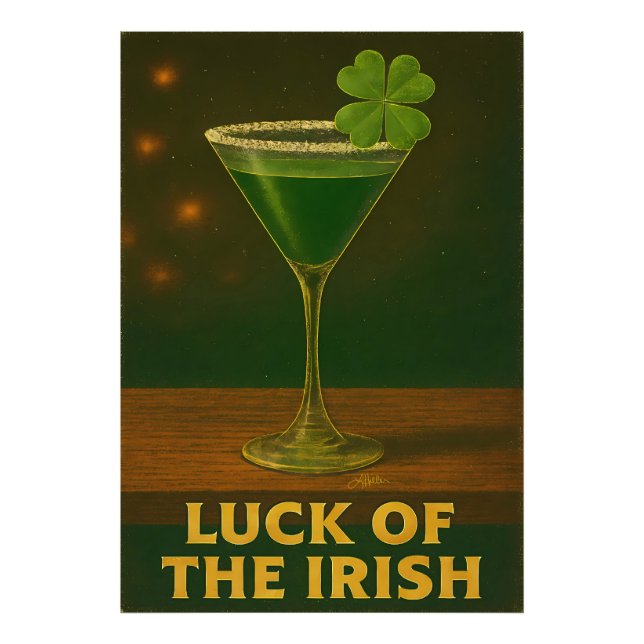 Foto St. Patrick's Day Luck Of The Irish Clover Martini (Frente)