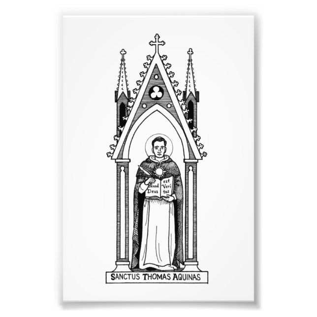 Foto St. Thomas Aquinas, imagen fotográfica de 4"x6" (Frente)