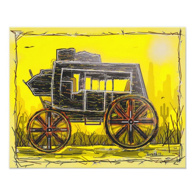 Foto Stagecoach in the Desert (Frente)