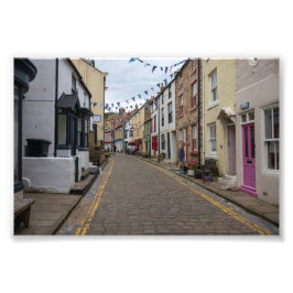Foto Staithes High Street Cobbled Road